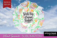 Inspirational Quote Wind Spinner Sublimation PNG - Summer Product Image 1