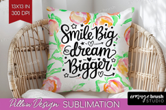 Inspirational Quote Pillow Sublimation - Summer Fruit Pillow Product Image 1