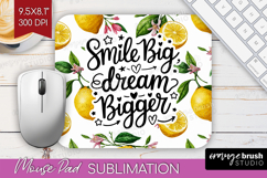 Inspirational Quote Mouse Pad Sublimation - Summer Fruit PNG Product Image 1