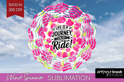 Inspirational Quote Wind Spinner Sublimation PNG - Summer Product Image 1