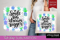 Inspirational Quote Tote Bag - Summer Fruit Tote Bag PNG Product Image 1