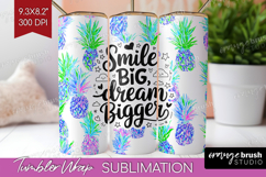 Inspirational Quote Tumbler Wrap - Summer Fruit Tumbler PNG Product Image 1