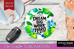 Inspirational Quote Car Coaster - Summer Fruit Coaster PNG Product Image 1