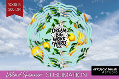 Inspirational Quote Wind Spinner Sublimation PNG - Summer Product Image 1