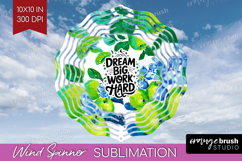 Inspirational Quote Wind Spinner Sublimation PNG - Summer Product Image 1