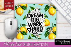 Inspirational Quote Mouse Pad Sublimation - Summer Fruit PNG Product Image 1