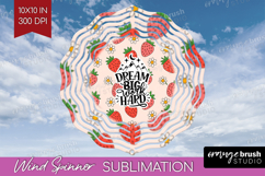 Inspirational Quote Wind Spinner Sublimation PNG - Summer Product Image 1