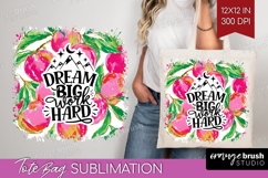 Inspirational Quote Tote Bag - Summer Fruit Tote Bag PNG Product Image 1