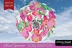 Inspirational Quote Wind Spinner Sublimation PNG - Summer Product Image 1