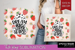 Inspirational Quote Tote Bag - Summer Fruit Tote Bag PNG Product Image 1