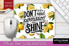 Inspirational Quote Mouse Pad Sublimation - Summer Fruit PNG Product Image 1