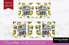 Inspirational Quote Mug Wrap - Summer Fruit Mug PNG Product Image 1