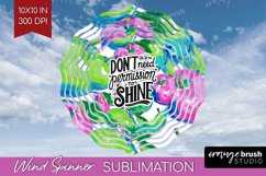 Inspirational Quote Wind Spinner Sublimation PNG - Summer Product Image 1
