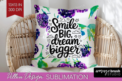Inspirational Quote Pillow Sublimation - Summer Fruit Pillow Product Image 1