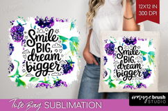 Inspirational Quote Tote Bag - Summer Fruit Tote Bag PNG Product Image 1