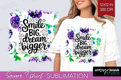 Inspirational Quote Square Tshirt Background - Summer Fruit Product Image 1