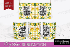 Inspirational Quote Mug Wrap - Summer Fruit Mug PNG Product Image 1