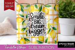 Inspirational Quote Tumbler Wrap - Summer Fruit Tumbler PNG Product Image 1