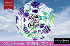 Inspirational Quote Wind Spinner Sublimation PNG - Summer Product Image 1