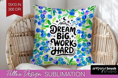 Inspirational Quote Pillow Sublimation - Summer Fruit Pillow Product Image 1