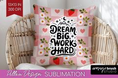 Inspirational Quote Pillow Sublimation - Summer Fruit Pillow Product Image 1