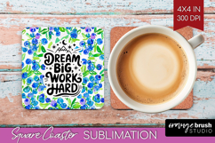 Inspirational Quote Square Coaster - Summer Fruit Coaster Product Image 1