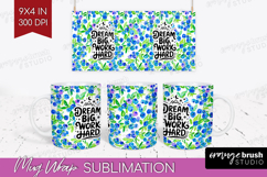 Inspirational Quote Mug Wrap - Summer Fruit Mug PNG Product Image 1