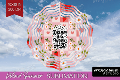 Inspirational Quote Wind Spinner Sublimation PNG - Summer Product Image 1