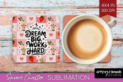 Inspirational Quote Square Coaster - Summer Fruit Coaster Product Image 1