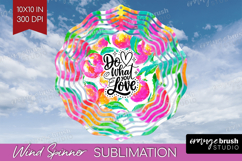Inspirational Quote Wind Spinner Sublimation PNG - Summer Product Image 1