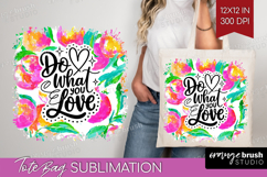 Inspirational Quote Tote Bag - Summer Fruit Tote Bag PNG Product Image 1
