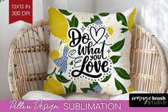 Inspirational Quote Pillow Sublimation - Summer Fruit Pillow Product Image 1