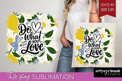 Inspirational Quote Tote Bag - Summer Fruit Tote Bag PNG Product Image 1