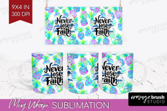 Inspirational Quote Mug Wrap - Summer Fruit Mug PNG Product Image 1