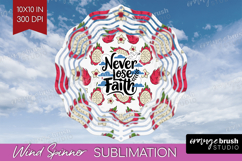 Inspirational Quote Wind Spinner Sublimation PNG - Summer Product Image 1