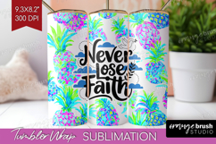 Inspirational Quote Tumbler Wrap - Summer Fruit Tumbler PNG Product Image 1