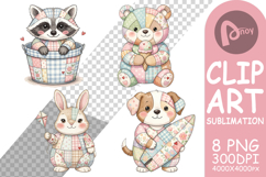 Fun Patchwork Animal Sublimation Product Image 1