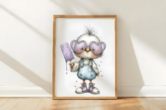 Summer Funny Chick Clipart Product Image 2