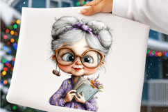 Summer Funny Grandma Clipart - Summer Grandma Png Product Image 2