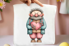 Summer Funny Old Man Clipart Product Image 2