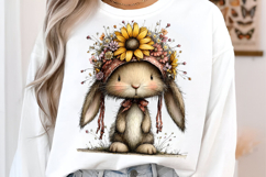 Summer Funny Sunflower Animals Clipart Product Image 3