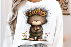 Summer Funny Sunflower Animals Clipart Product Image 3
