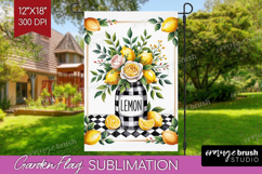 Summer Garden Flag Sublimation - Sping Welcome Sign PNG Product Image 1