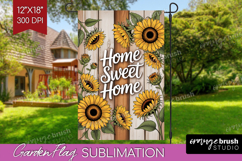 Summer Garden Flag Sublimation - Sping Welcome Sign PNG Product Image 1