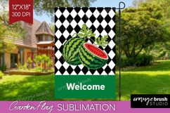 Summer Garden Flag Sublimation - Sping Welcome Sign PNG Product Image 1