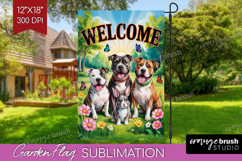 Summer Garden Flag Sublimation - Sping Welcome Sign PNG Product Image 1