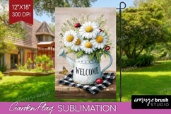 Summer Garden Flag Sublimation - Sping Welcome Sign PNG Product Image 1