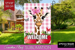 Summer Garden Flag Sublimation - Sping Welcome Sign PNG Product Image 1