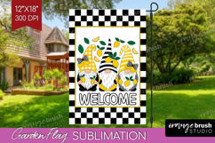 Summer Garden Flag Sublimation - Sping Welcome Sign PNG Product Image 1