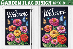 Flowers Garden flag | Welcome Floral Design Product Image 1